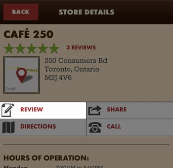 Review a coffee shop in the Find Me Coffee app and you'll be asked to Register your App and enter the Contest!